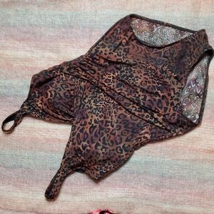 Miraclesuit 14 Leopard print slimming one piece swim suit